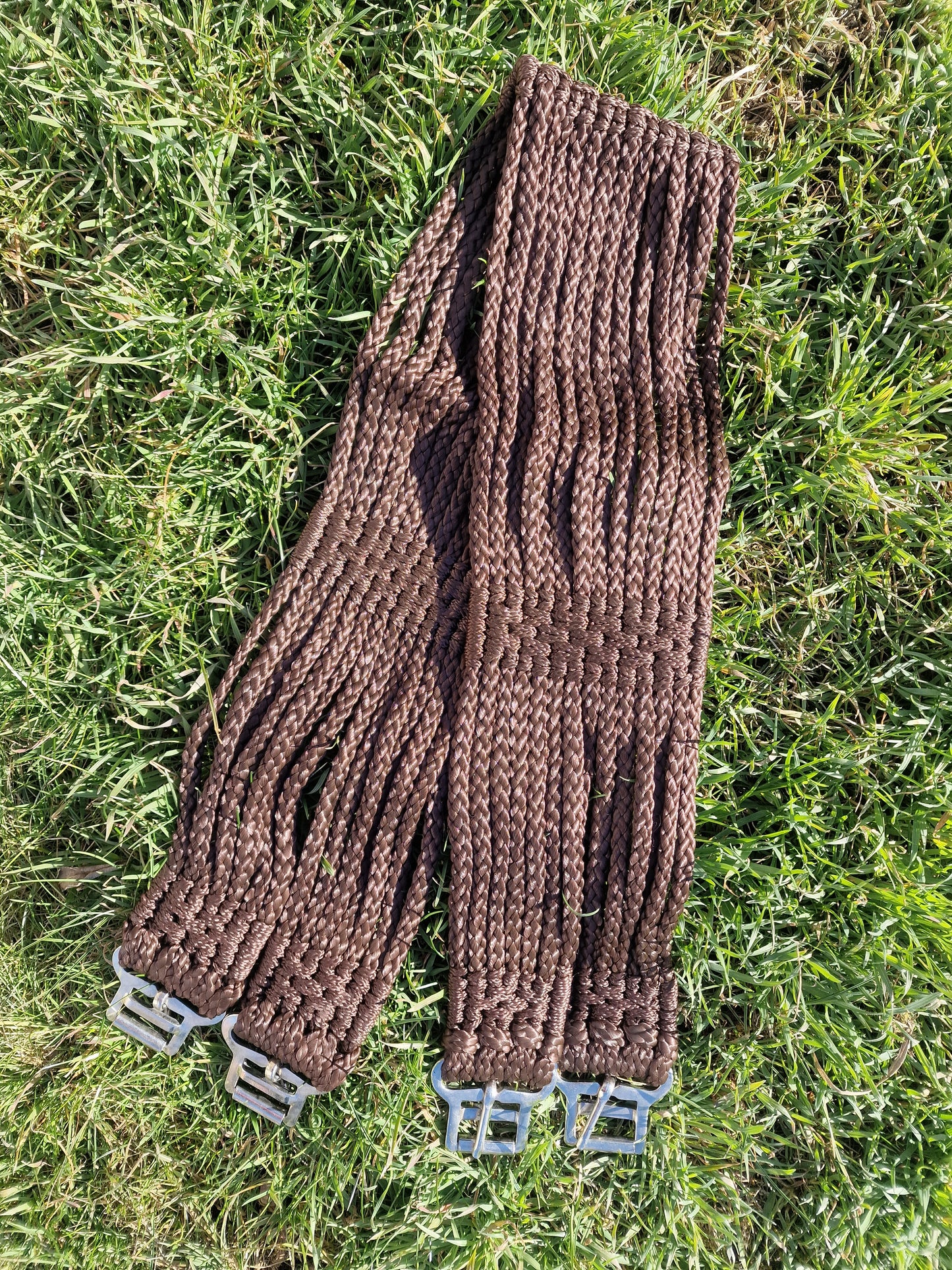 popręg sznurkowy brązowy 105 cm