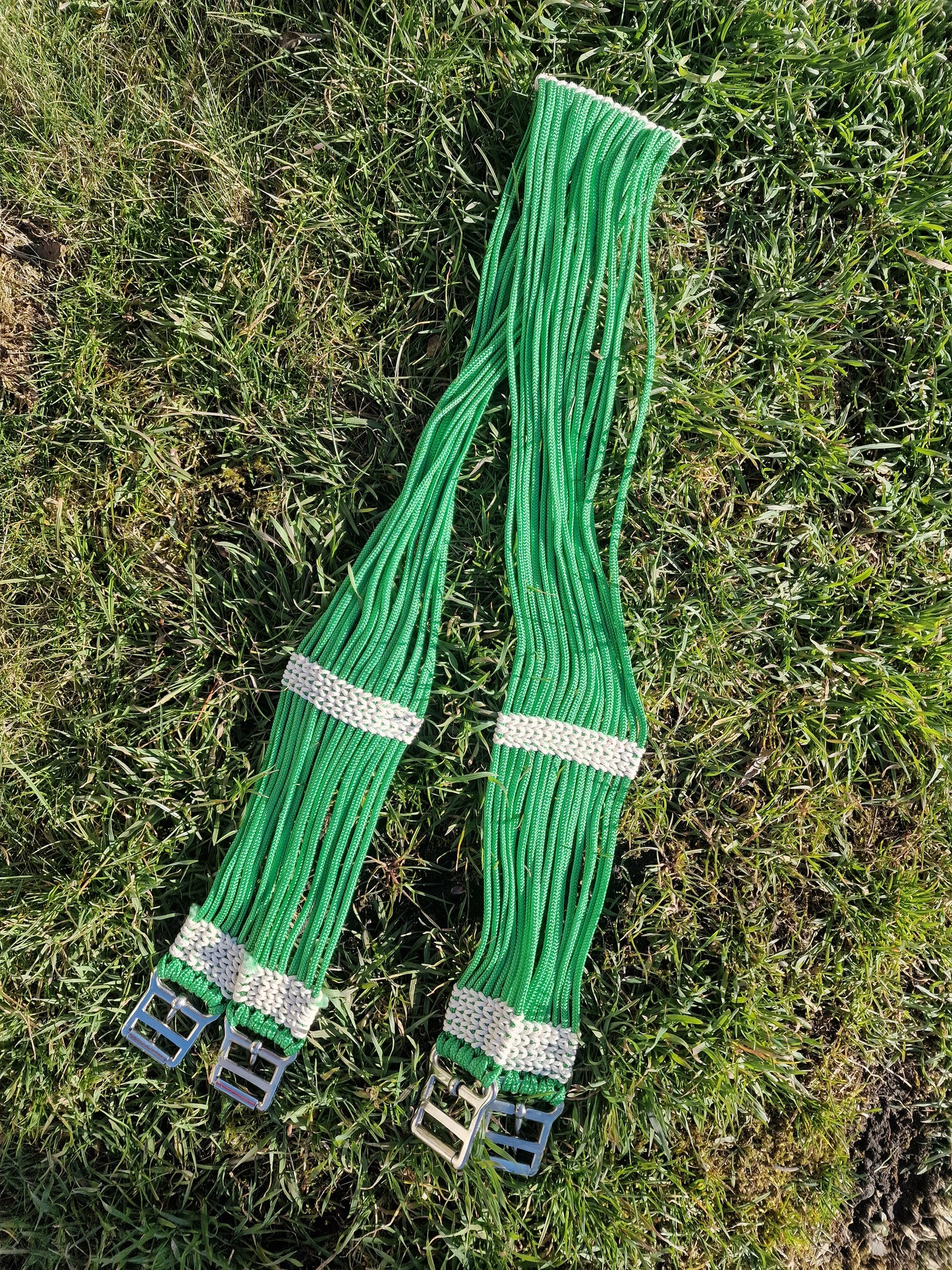 Popręg sznurkowy zielony 130 cm