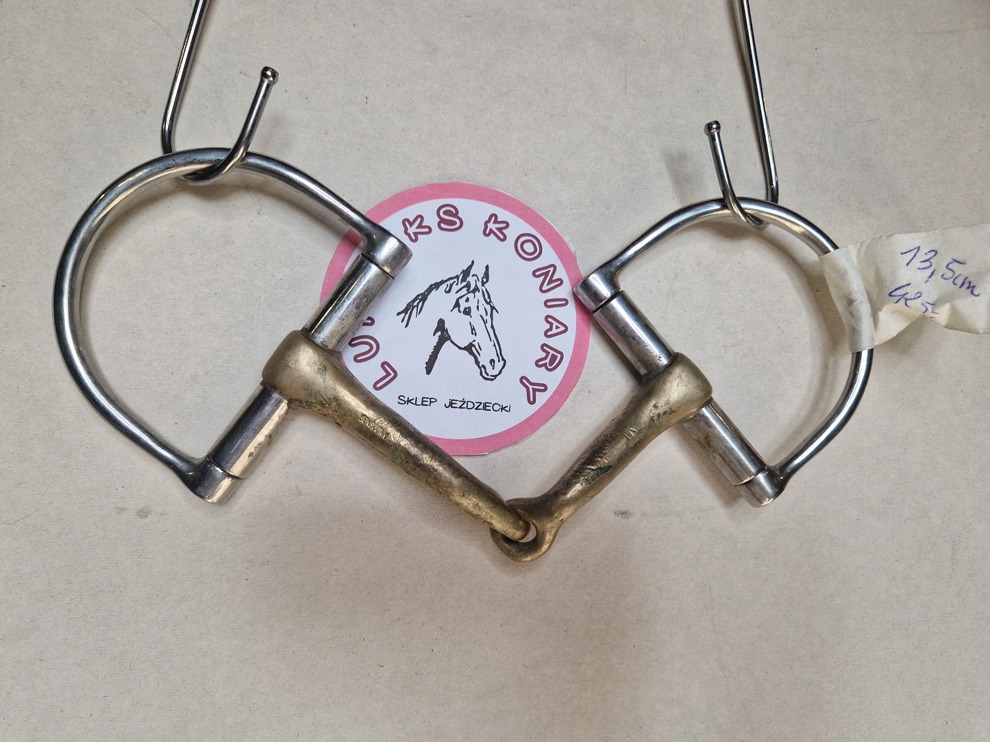 Wędzidło SPRENGER SENSOGAN Pojedynczo łamane D- ring 13,5 cm