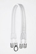 Popręg biały bucas 130 cm bez gum