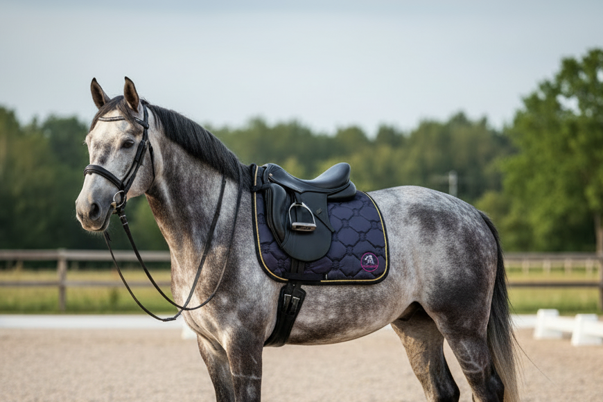 Czaprak Ujeżdżeniowy Satin Elegance Midnight Plum