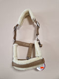 Kantar Lum-Kon Luxury Eco-Leather & Fur Latte Macchiato