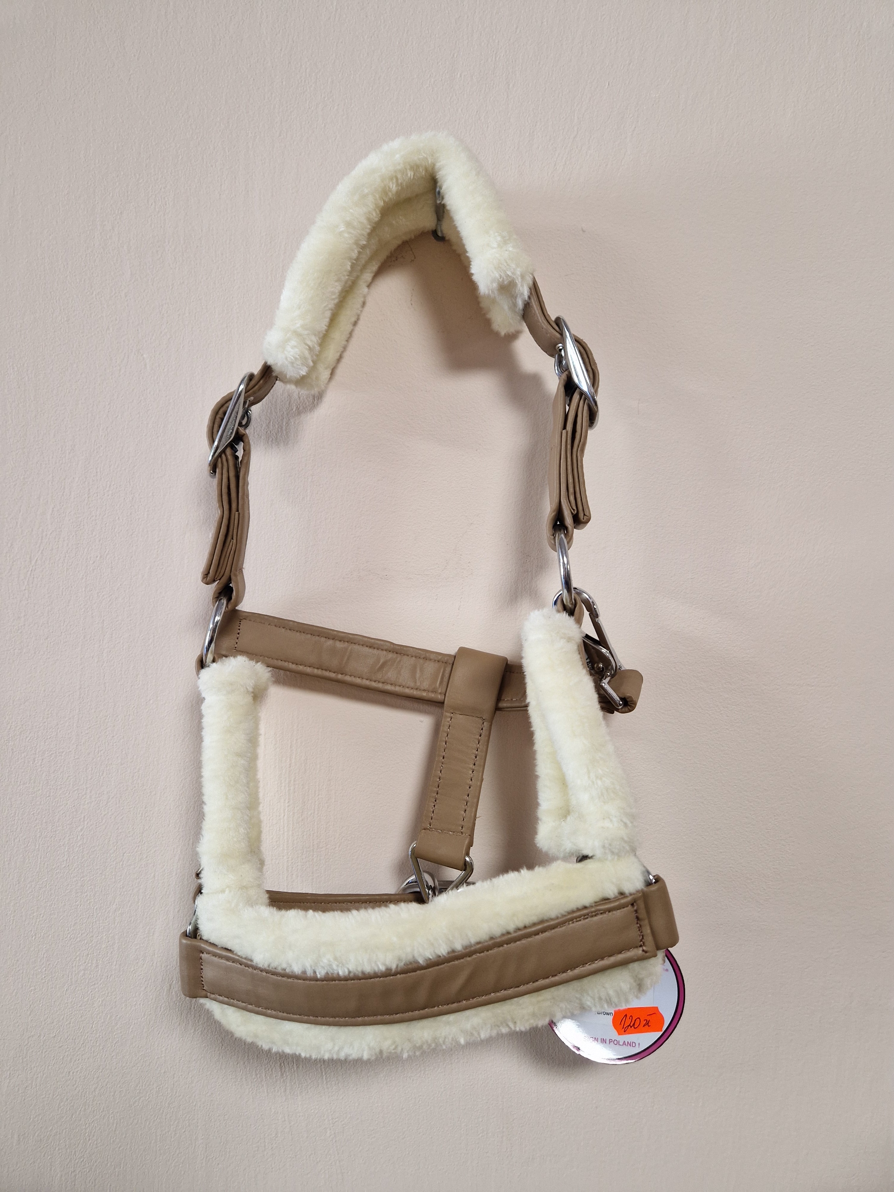 Kantar Lum-Kon Luxury Eco-Leather & Fur Latte Macchiato