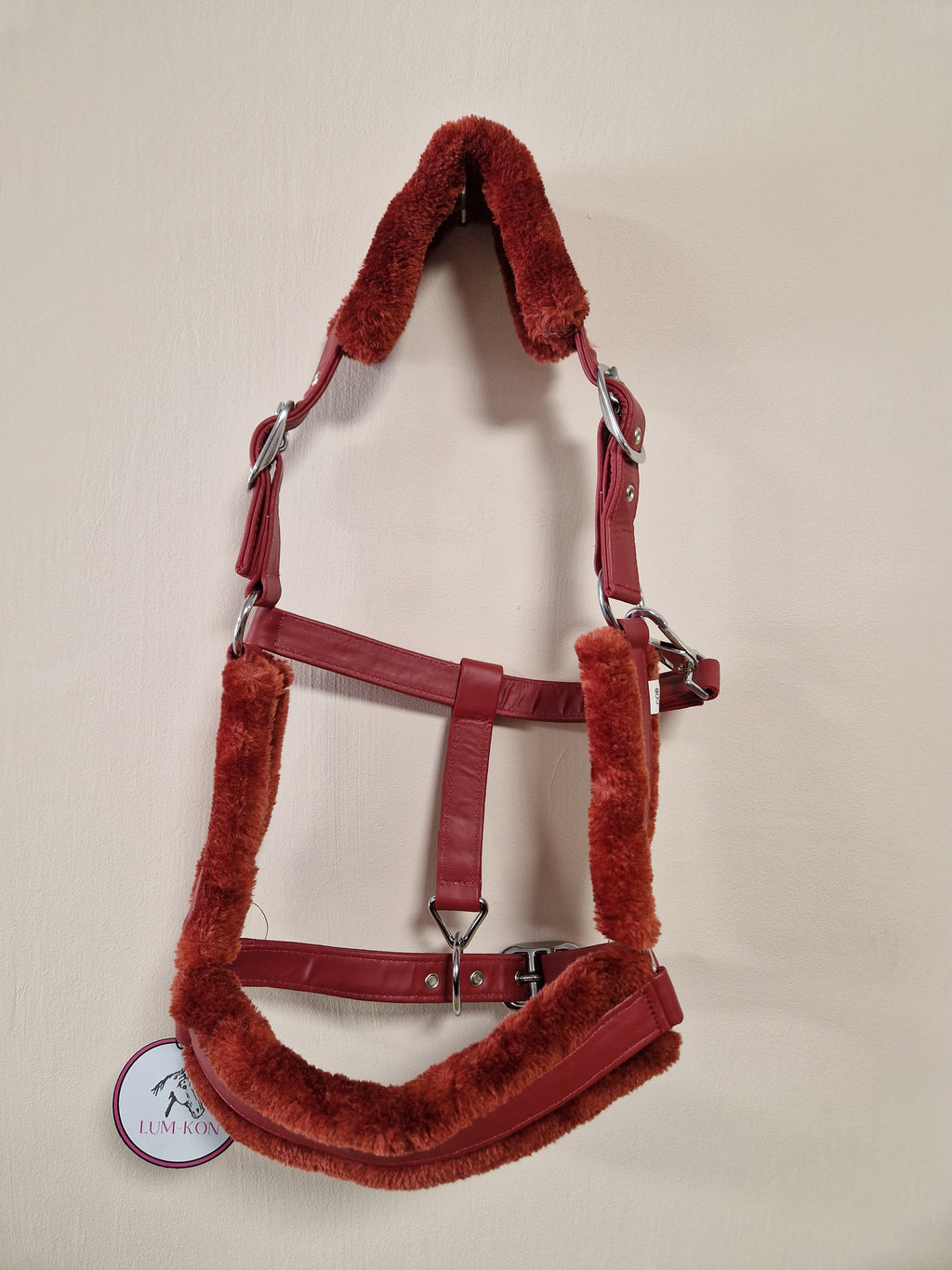 Kantar Lum-Kon Luxury Eco-Leather & Fur Dusty raspberry