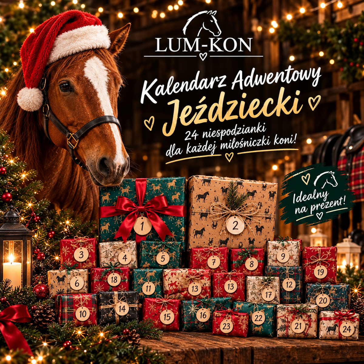 Kalendarz adwentowy LUM-KOŃ "Lum-Xmas" 24 Produkty X ESKADRON LIMITOWANA EDYCJA