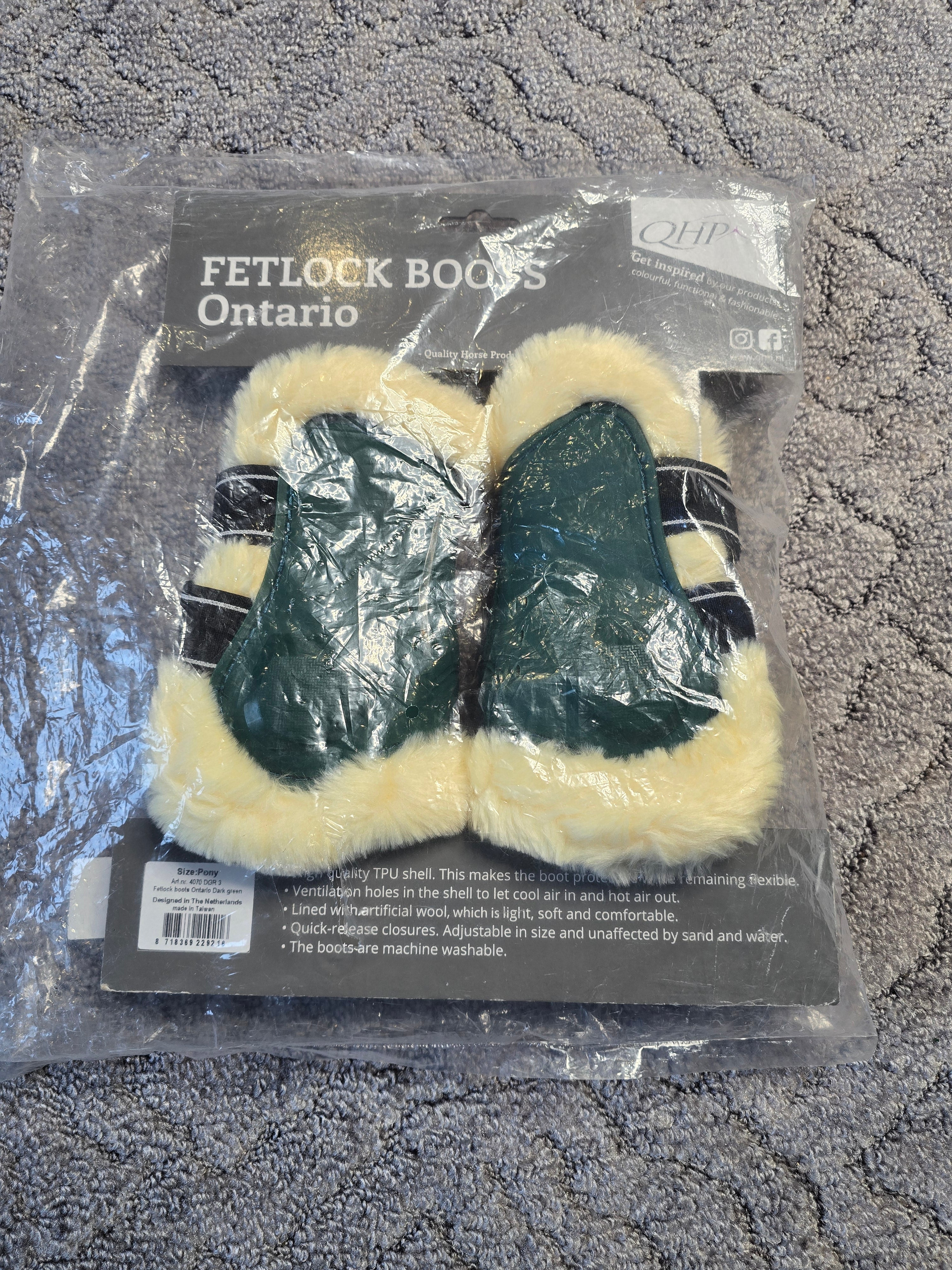 QHP Ontario Dunkelgrüne PONY-Schutzhüllen