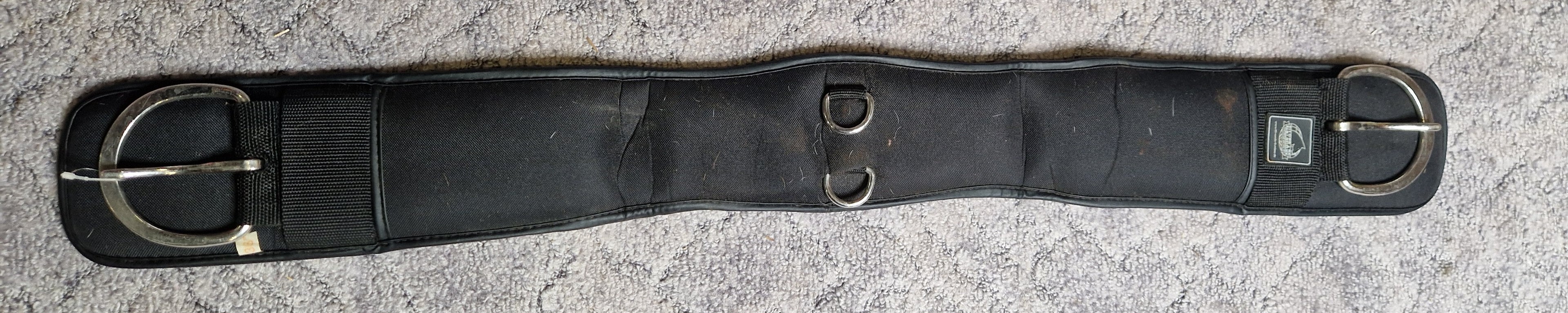 Popręg westernowy 90 cm z żelem na środku czarny