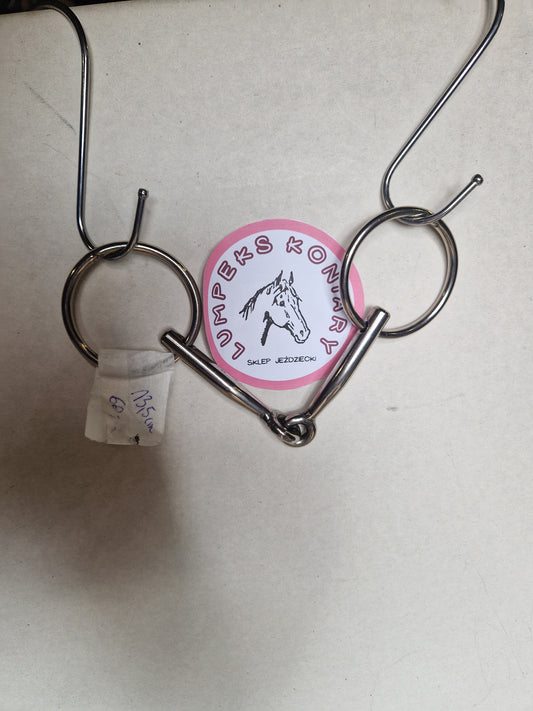 Wędzidło pojedyńczo łamane cienkie 13,5 cm