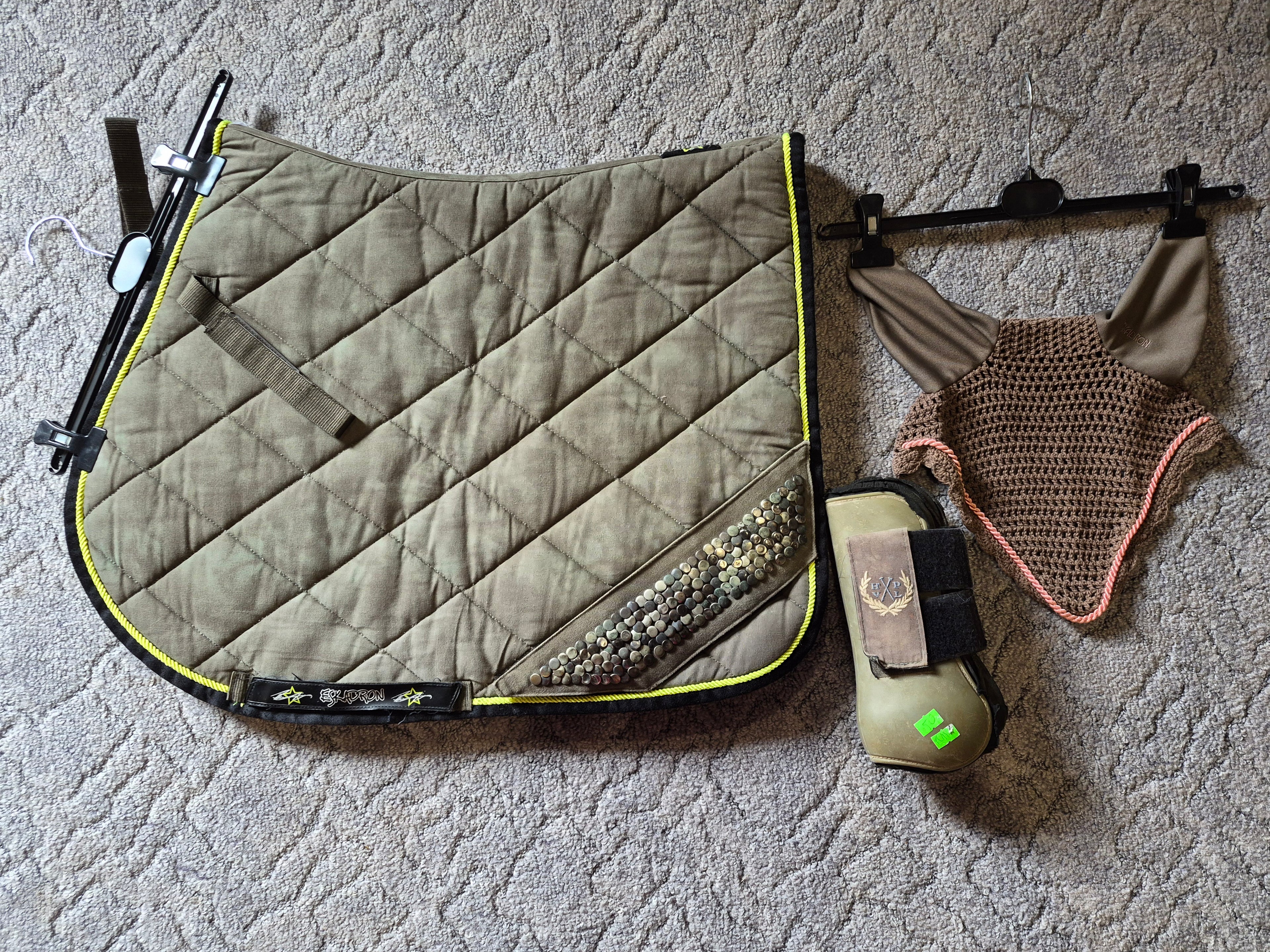 Komplet eskadron full vs + ochraniacze hv polo KHAKI
