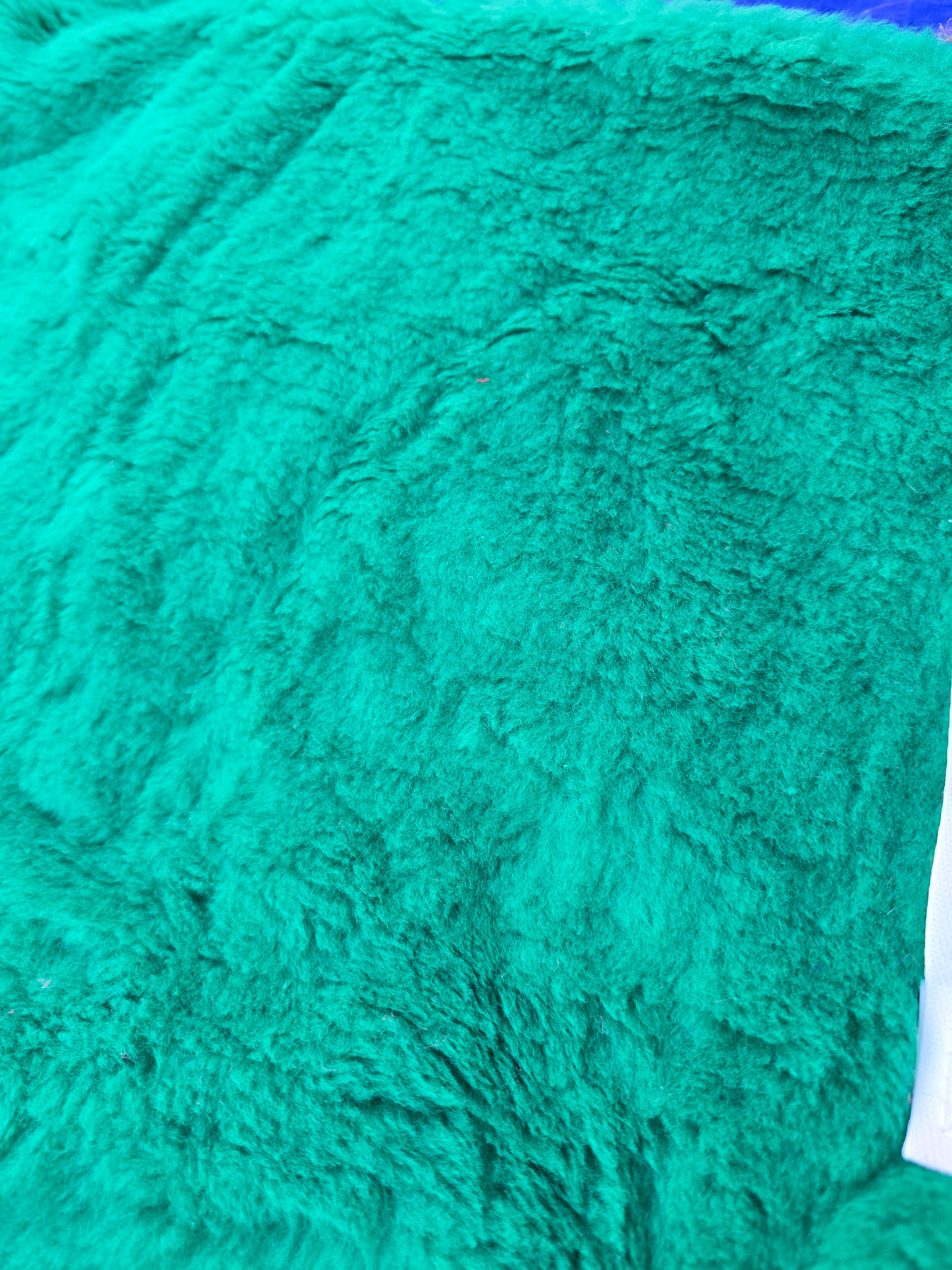 Green fur saddle cloth