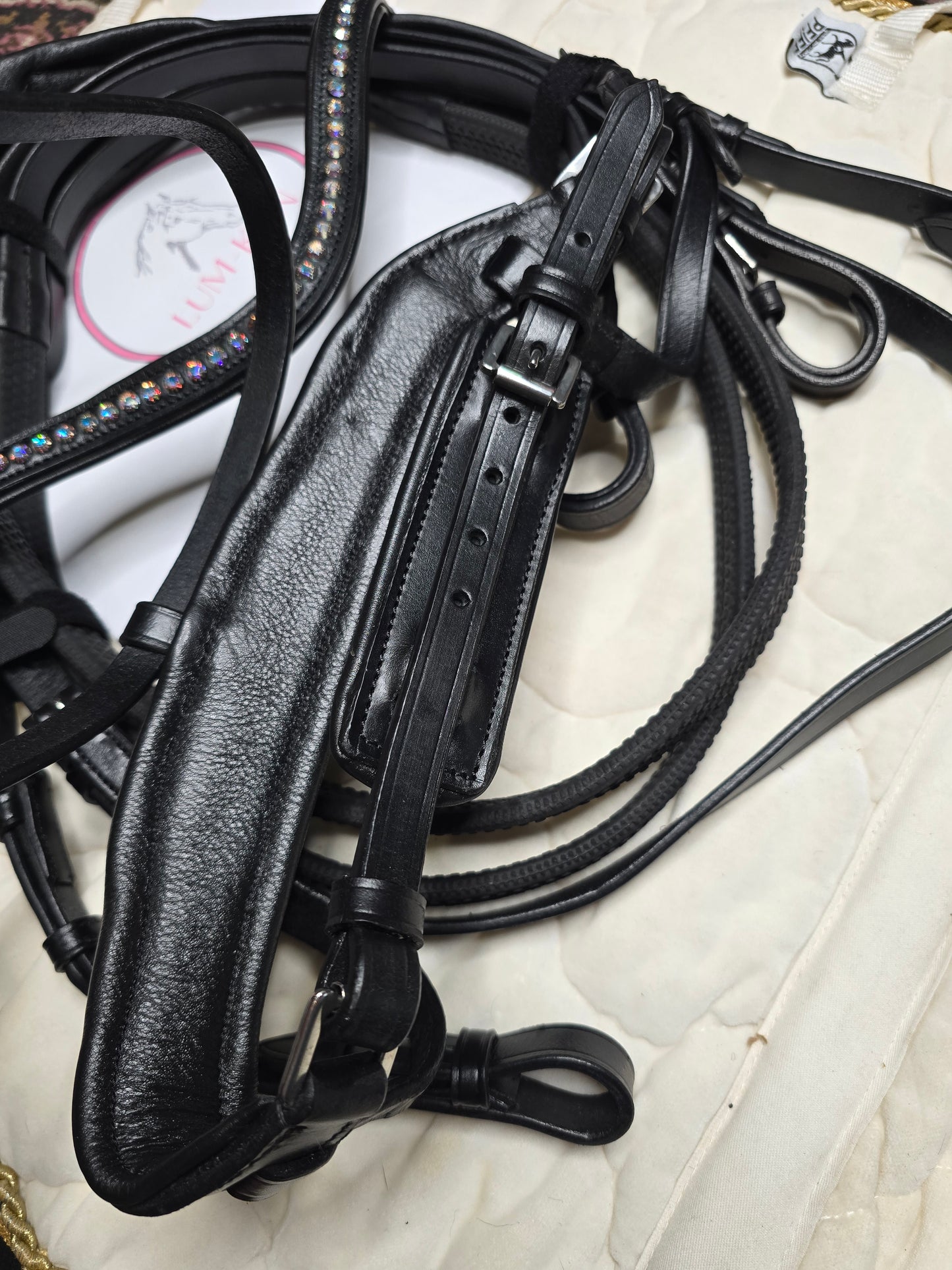 Ogłowie SILVER SNAKE Lum-Kon Anatomiczne Cob