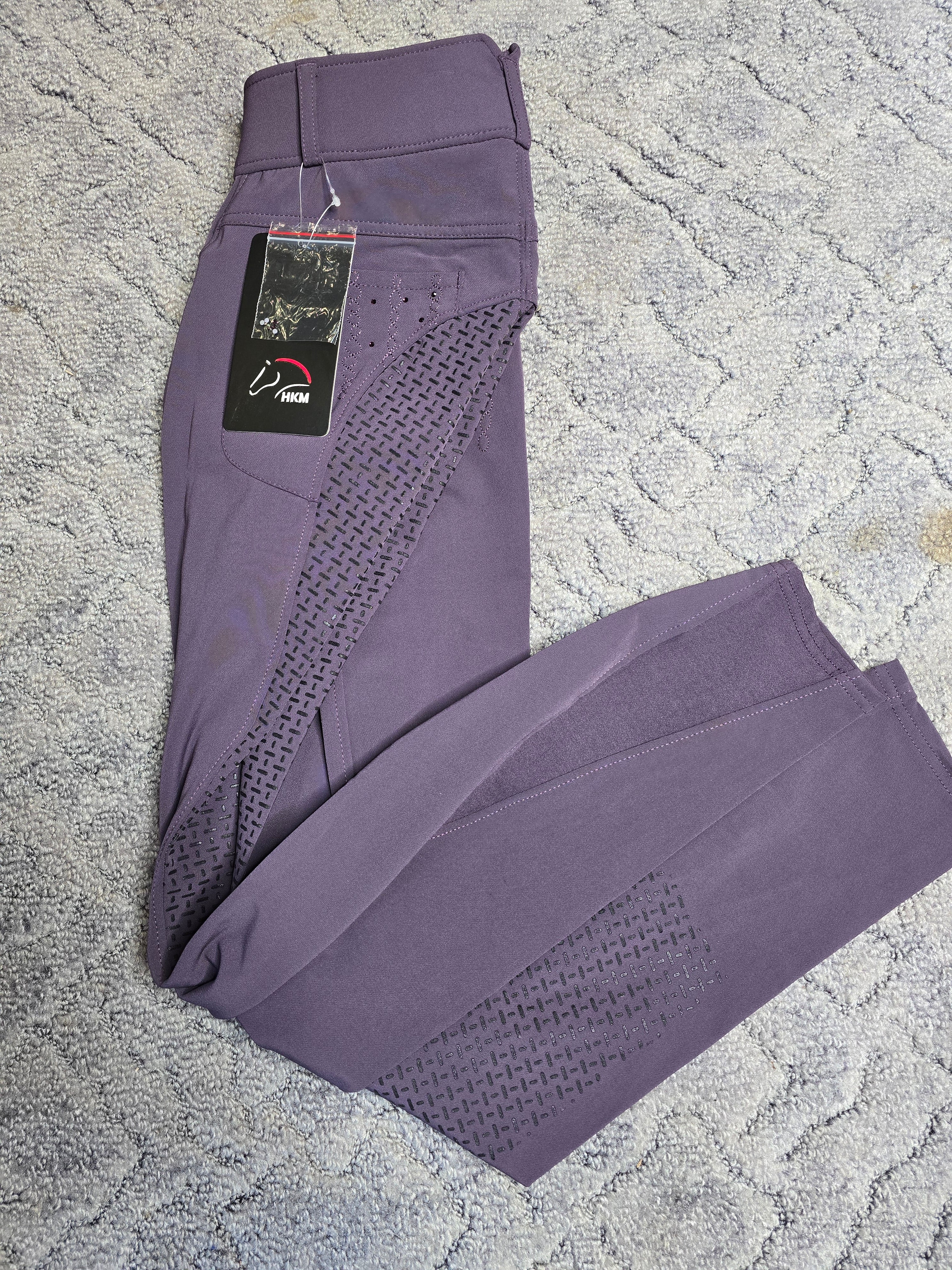 Hkm breeches decorated dark purple size 36