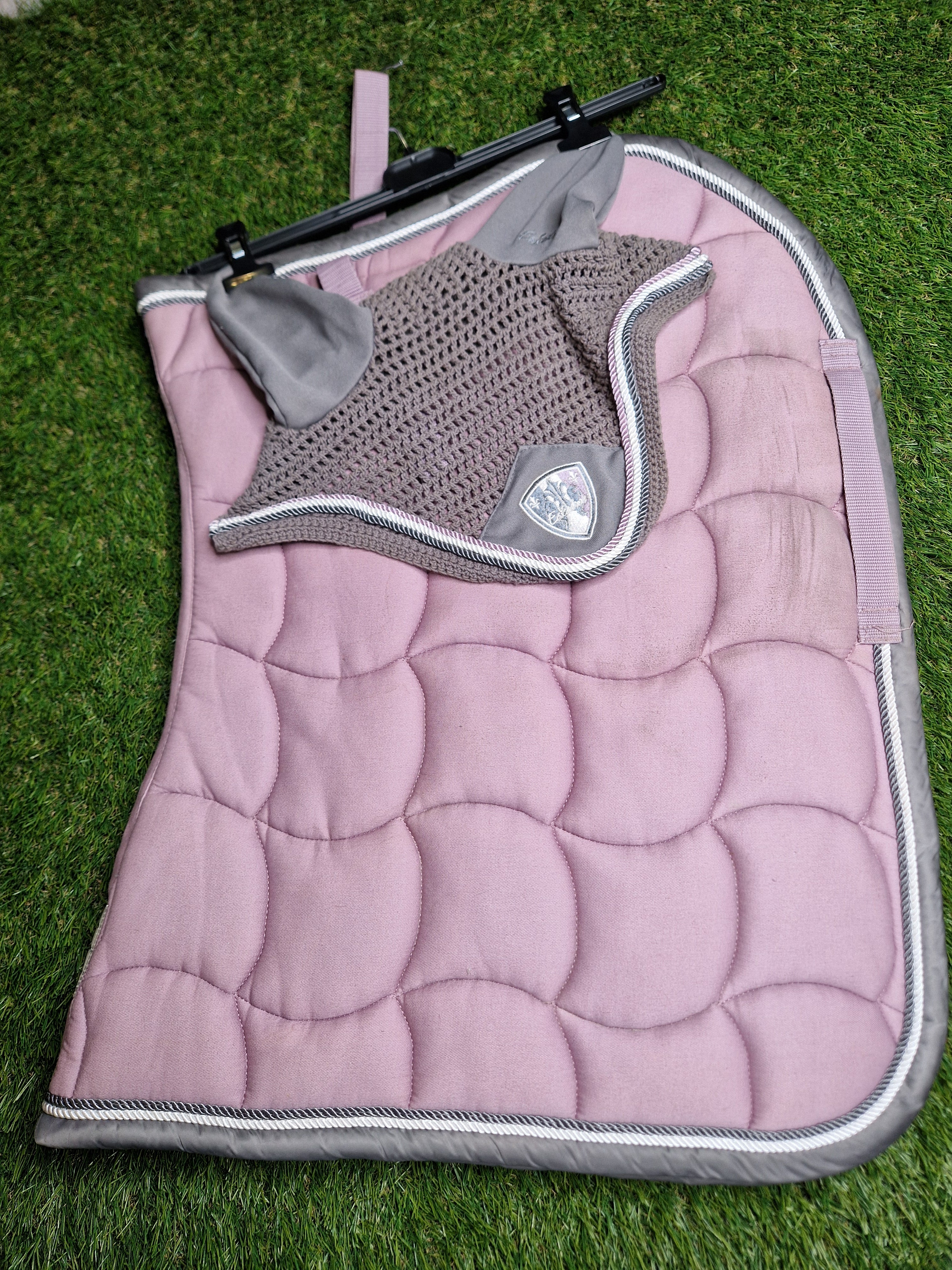 Zestaw vs czaprak + Nauszniki full Eskadron Performance Orchidmauve