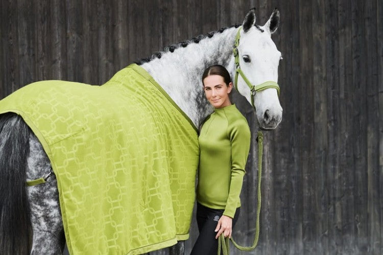 Derka Eskadron FLEECE STAMP CHAIN Platinum 24 moss green 145 cm ( L ) NOWA