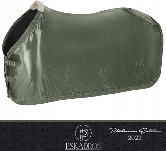 Derka pokazowa FLEECE SHOW SATIN Platinum 2022 - Eskadron ashgreen 135 cm ( M )
