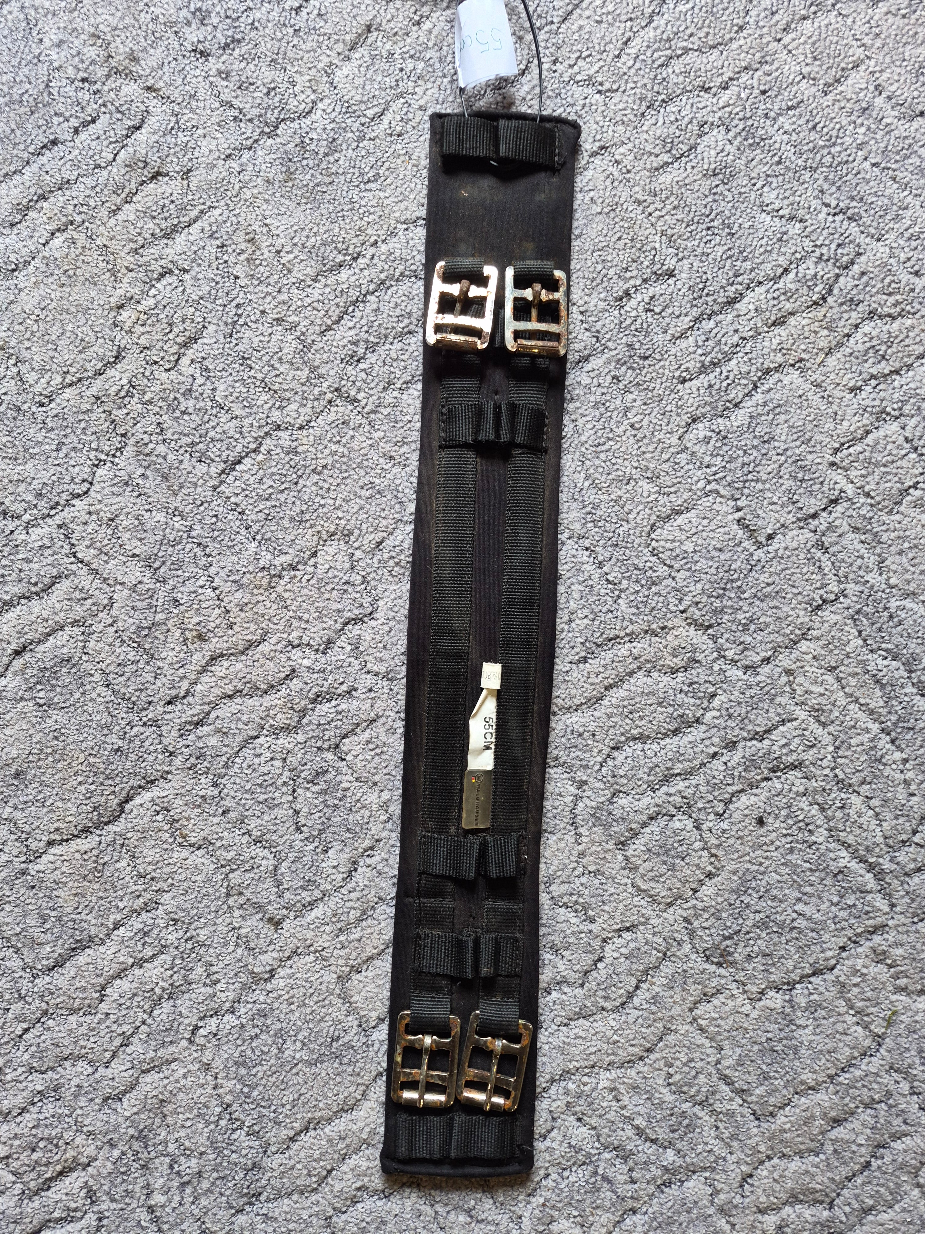 Popręg 55 cm czarny